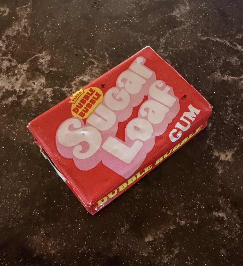 Vintage 1970's Fleer DUBBLE BUBBLE SUGAR LOAF Single Bubble Gum Piece SEALED Vintage 1970's Fleer DUBBLE BUBBLE SUGAR LOAF Single Bubble Gum Piece SEALED