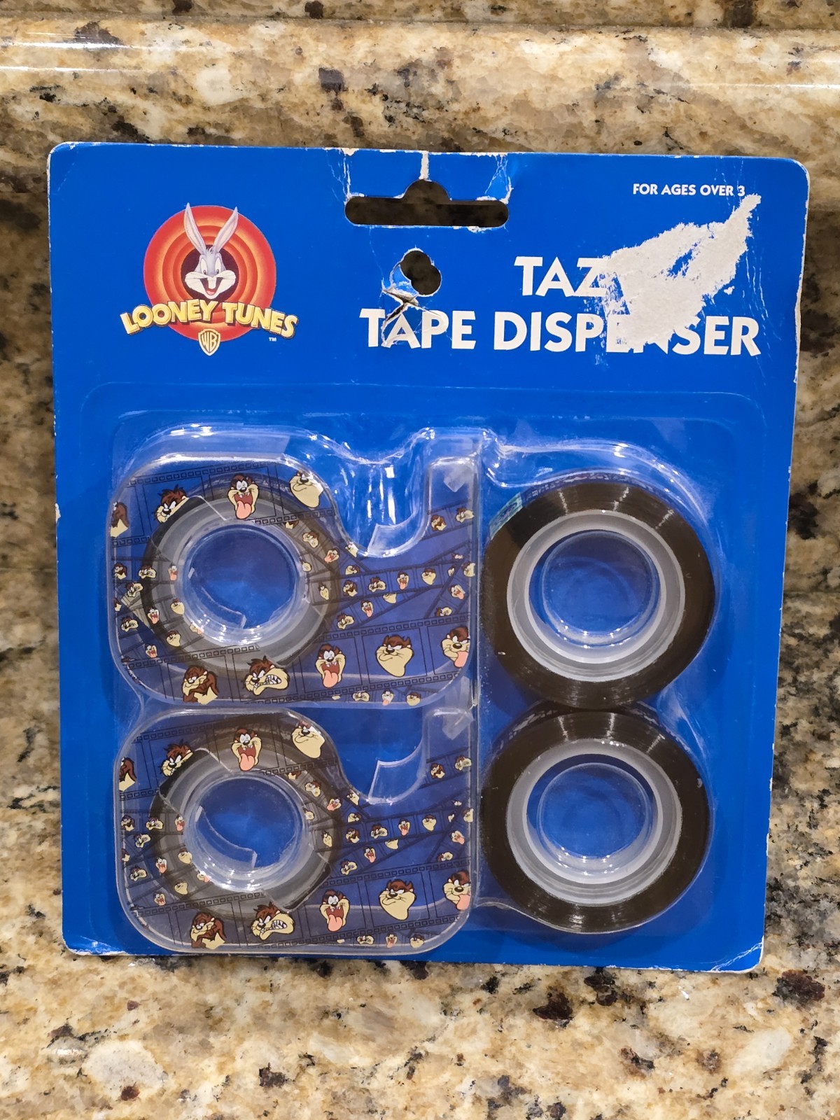 Looney Tunes TAZ Tasmanian Devil Paper Tape 4 Pack RARE NEW VTG 1999 Looney Tunes TAZ Tasmanian Devil Paper Tape 4 Pack RARE NEW VTG 1999