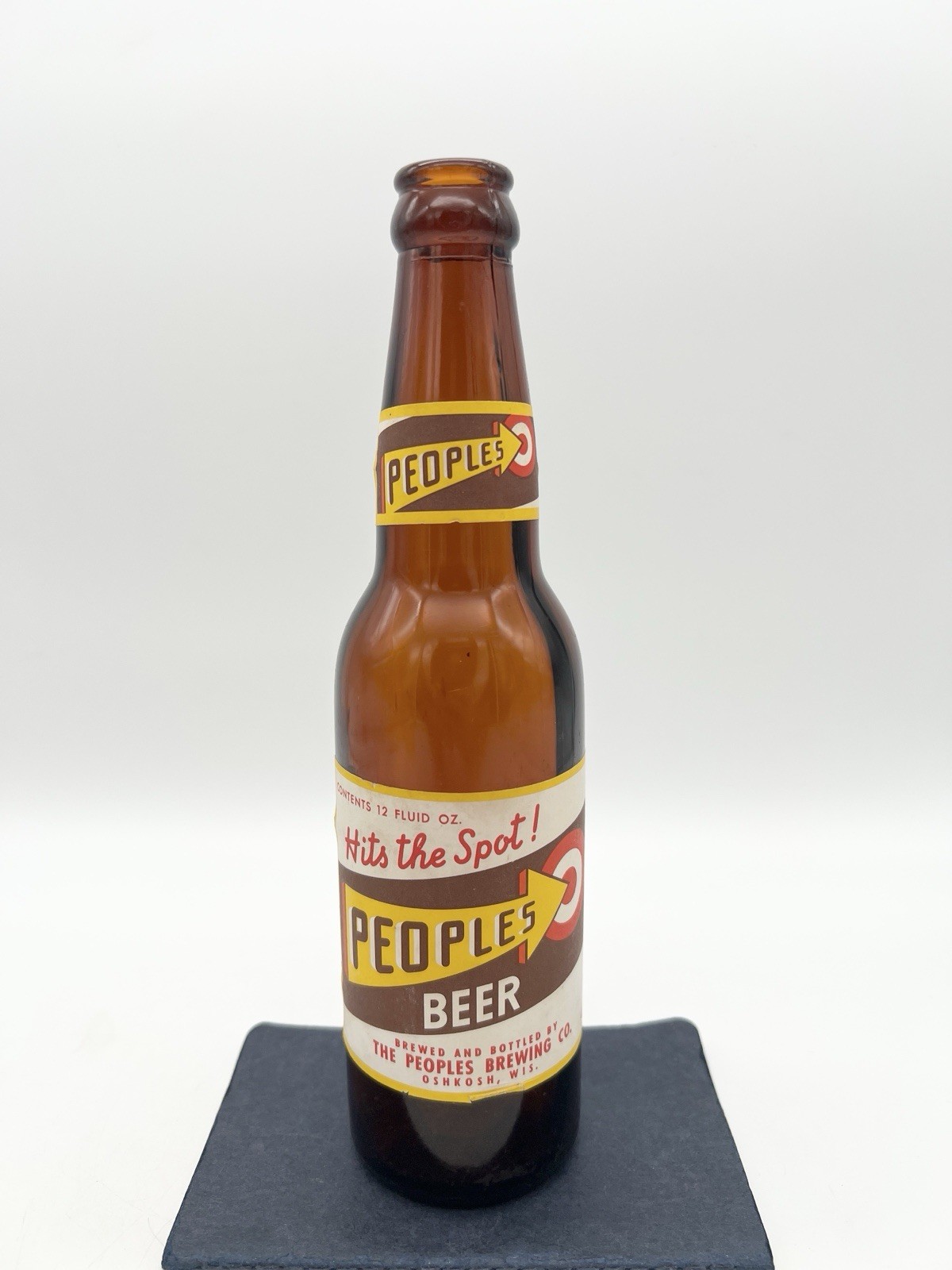 Vintage 50s Peoples Beer Bottle Oshkosh WI Peoples Brewing Co Wisconsin Vintage 50s Peoples Beer Bottle Oshkosh WI Peoples Brewing Co Wisconsin
