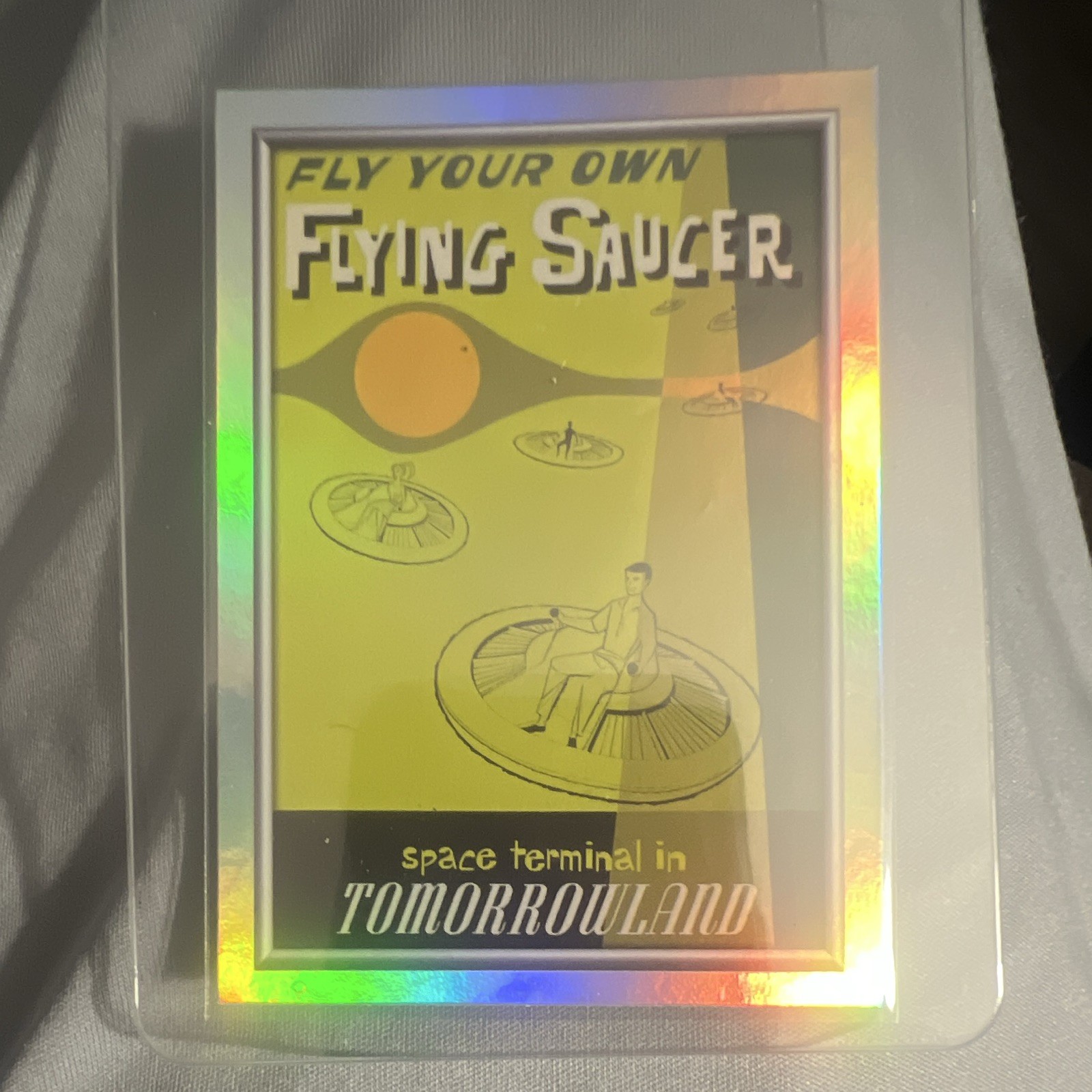 Topps 1961 Disneyland 70th Anniversary Tomorrowland Flying Saucers Card P-11