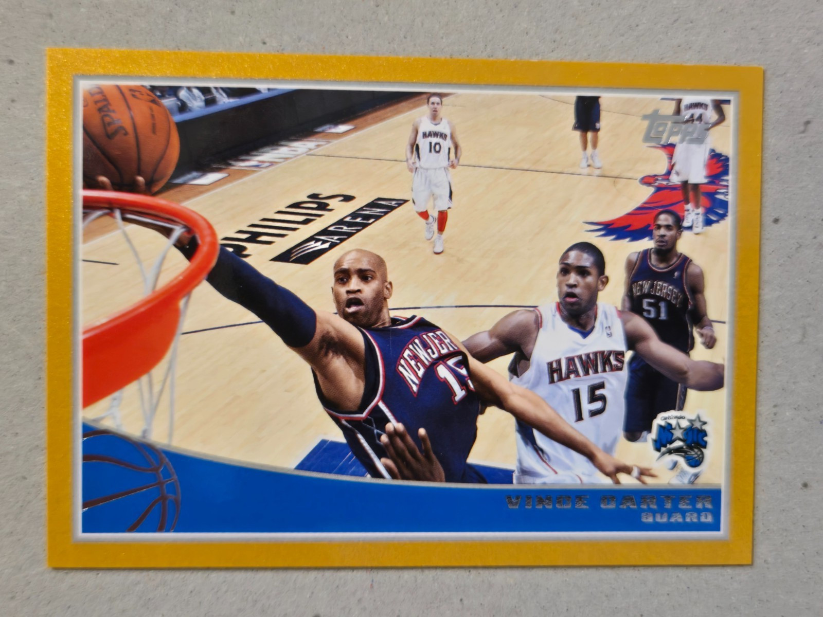 2009-10 Topps Gold border basketball card #789/2009 VINCE CARTER #175 2009-10 Topps Gold border basketball card #789/2009 VINCE CARTER #175