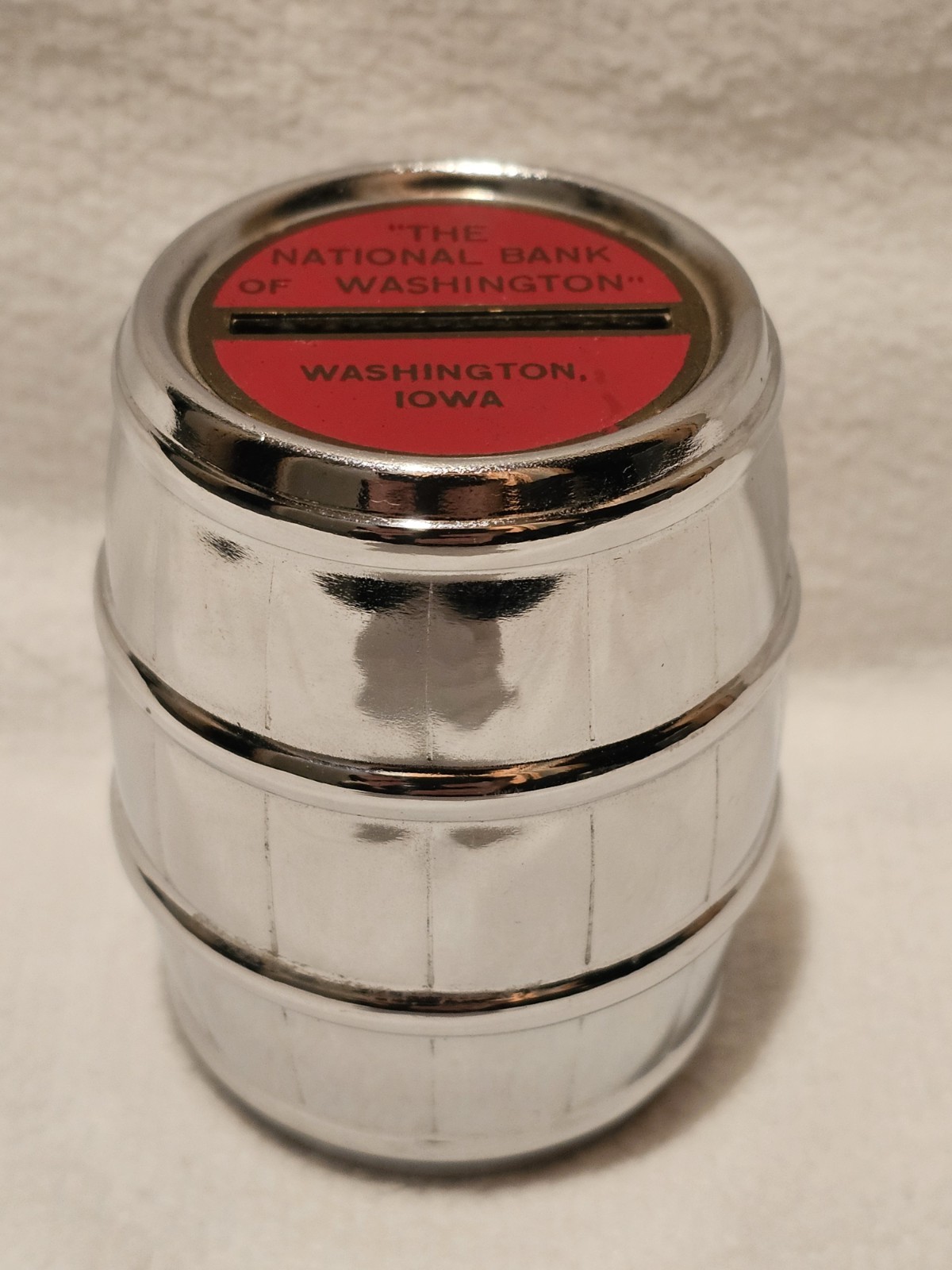 Atq/Vtg 1950s ? Advertising Bank The National Bank Of Washington Barrel Of Money