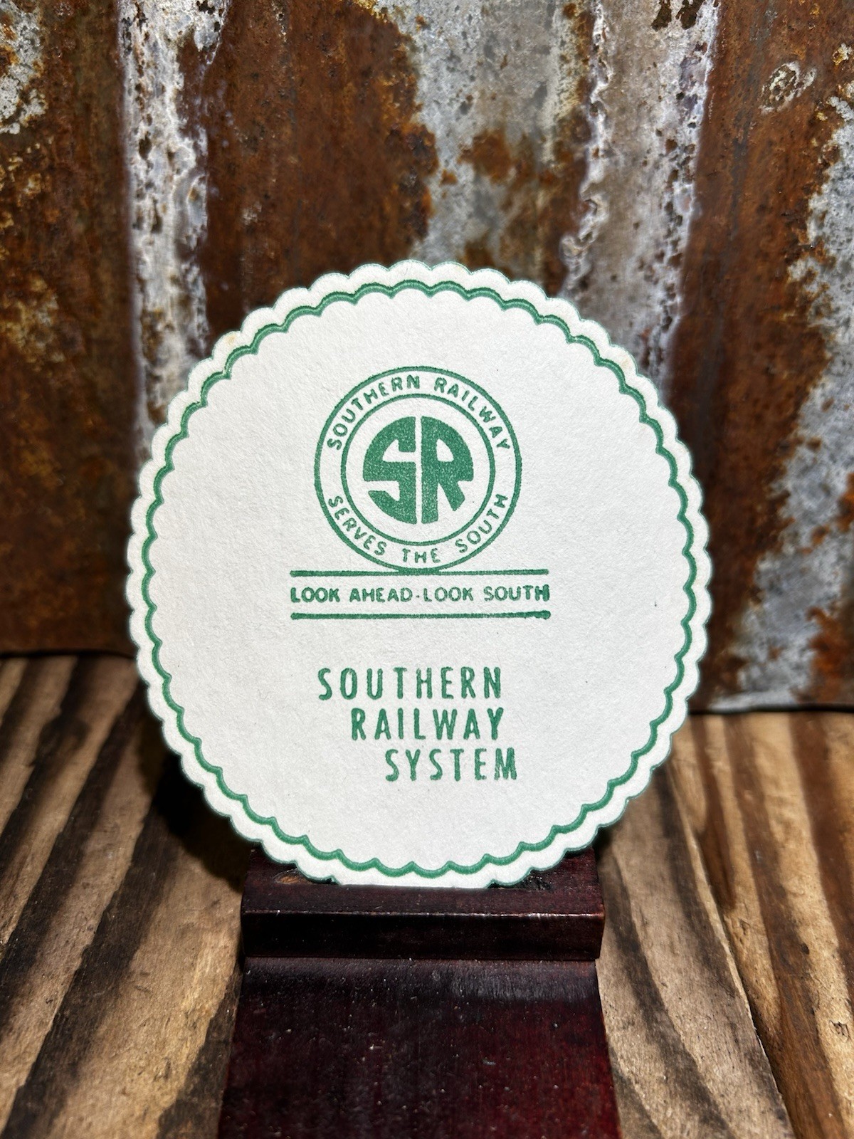 Vintage NOS Southern Railway System Lounge Car Paper Drink Coaster
