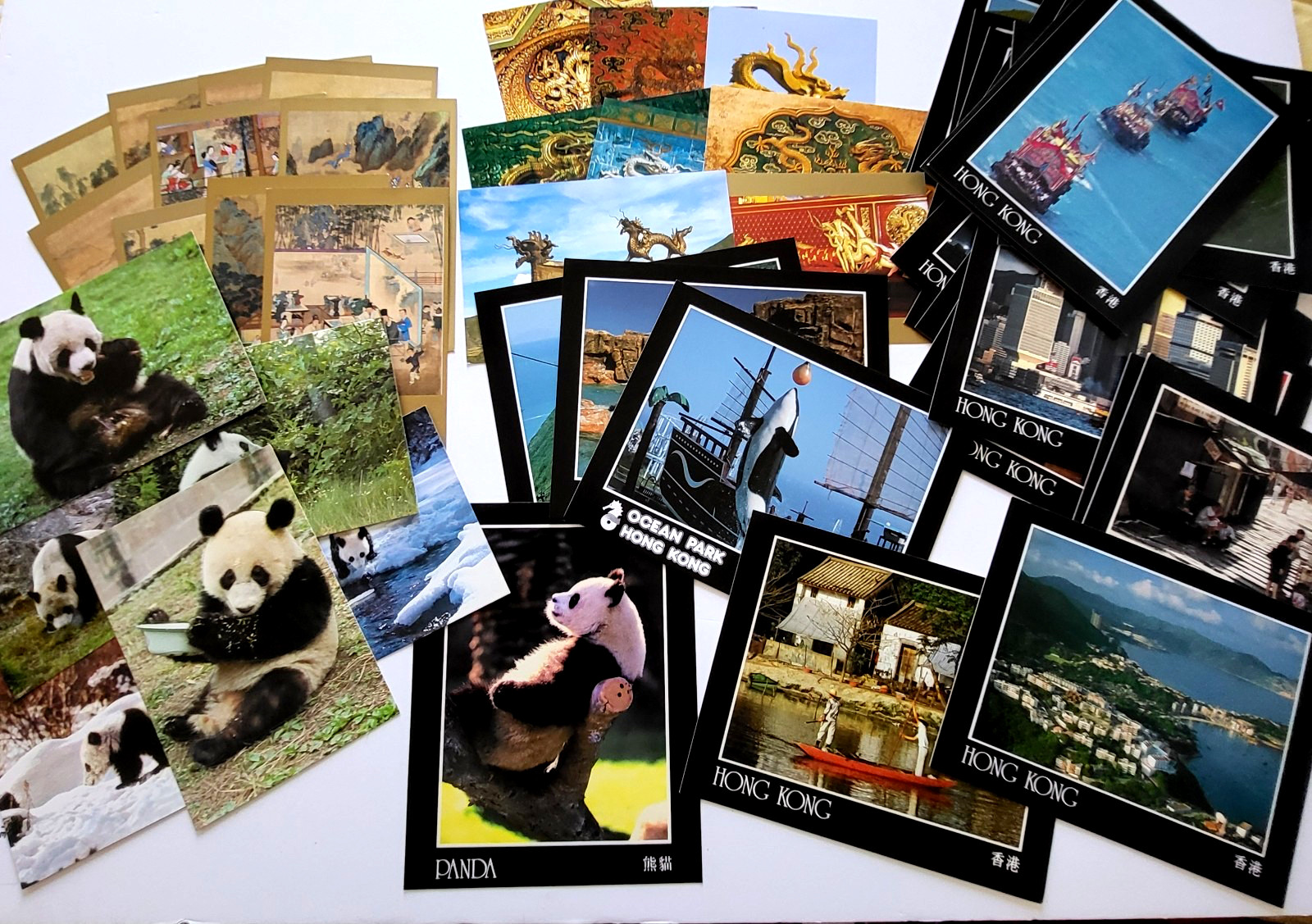 Vtg. Lot of 47 CHINA ~ HONG KONG ~ POST CARDS Cameraman Cards Pandas Ocean Park Vtg. Lot of 47 CHINA ~ HONG KONG ~ POST CARDS Cameraman Cards Pandas Ocean Park
