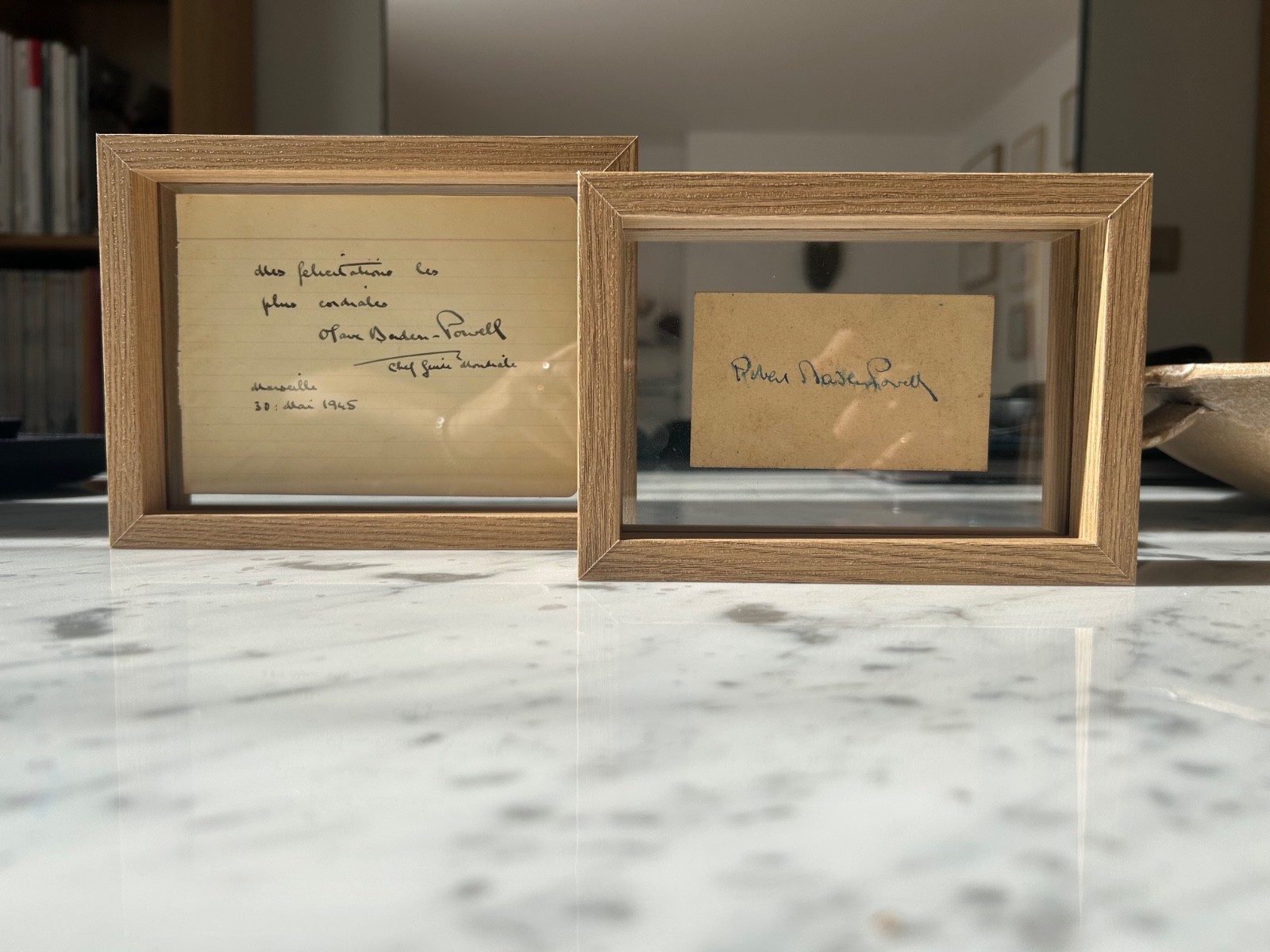 Robert & Olave Baden-Powell - Rare Pair of Original Autographs - Scouting Histor Robert & Olave Baden-Powell - Rare Pair of Original Autographs - Scouting Histor