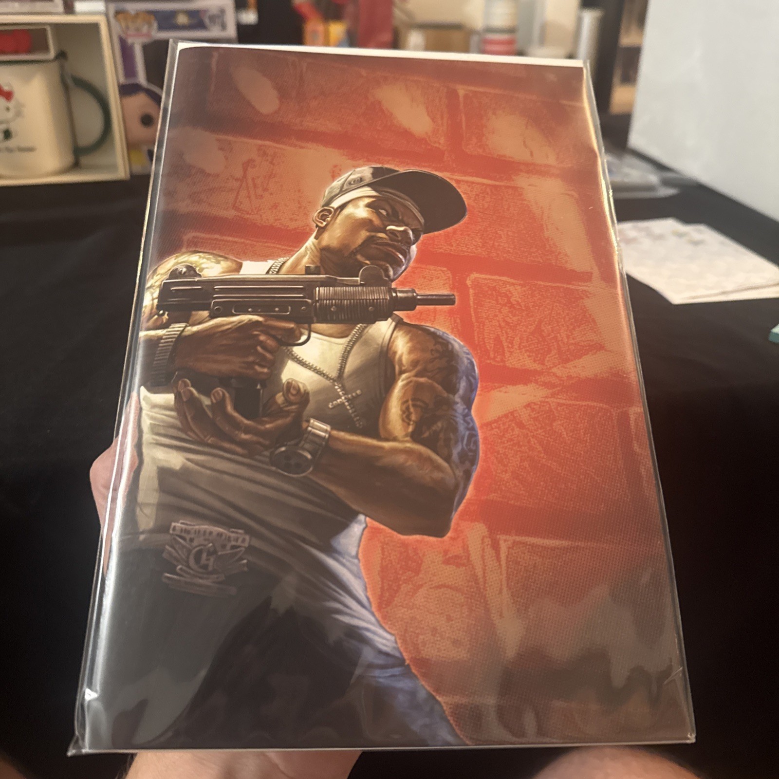 FAME: 50 CENT (CACAU PUNISHER HOMAGE) COMIC RETAIL APPREHENSION CVR 30 MADE FAME: 50 CENT (CACAU PUNISHER HOMAGE) COMIC RETAIL APPREHENSION CVR 30 MADE