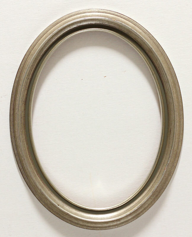 Vintage Decorative 7.5 x 9.5 Wooden Picture Frame Silver Made in Germany Antique