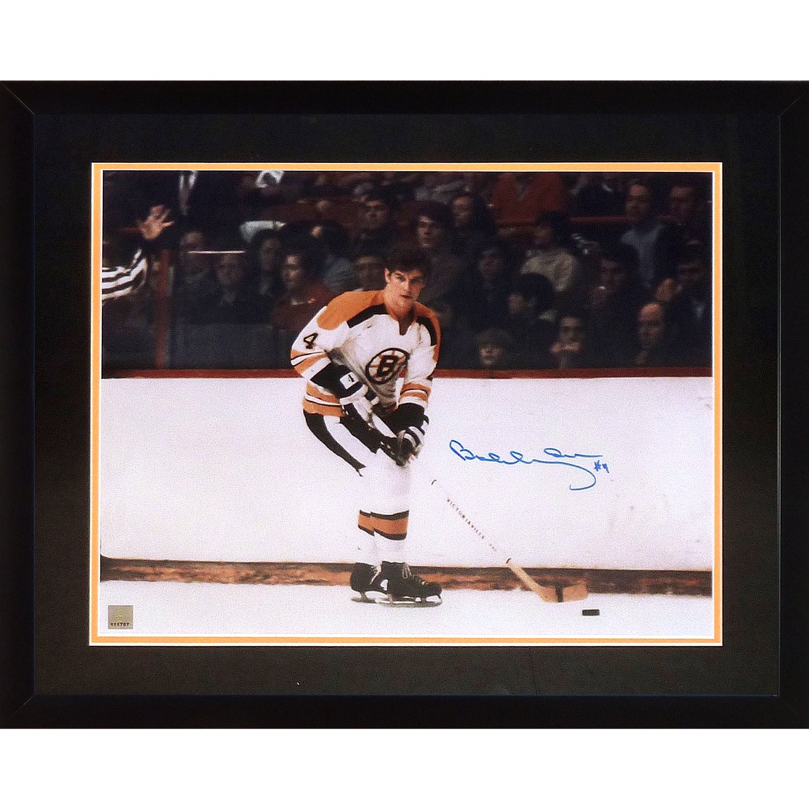 Bobby Orr Autographed Boston Bruins (Action) Deluxe Framed 16x20 Photo - GRN Hol Bobby Orr Autographed Boston Bruins (Action) Deluxe Framed 16x20 Photo - GRN Hol