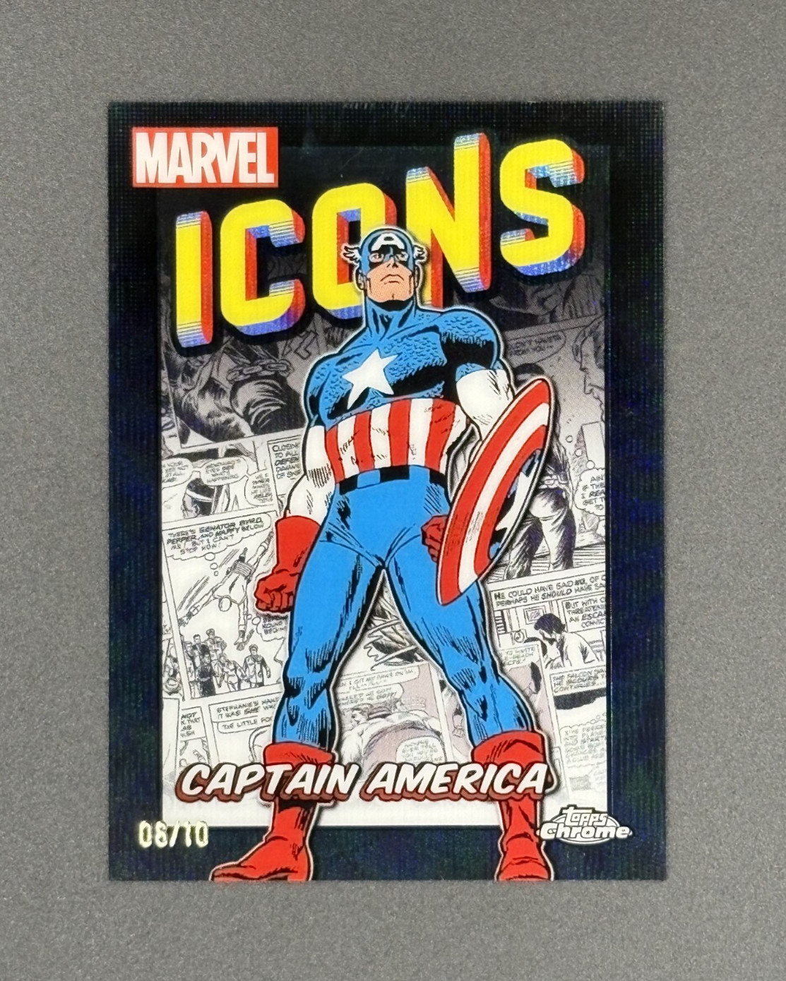 2025 Topps Chrome Marvel Captain America Doom Spider-Man Iron BLACK ICONS /10 2025 Topps Chrome Marvel Captain America Doom Spider-Man Iron BLACK ICONS /10