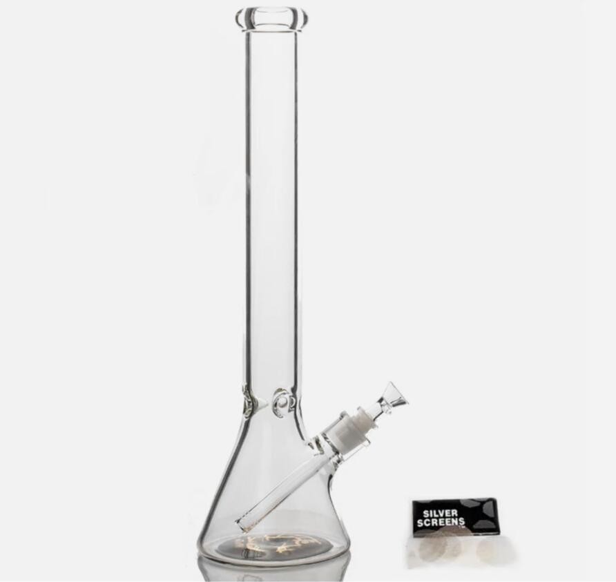 18" Heavy 7mm Thick Glass Bong Heavy Bong Clear Smoking Beaker Hookah Water Pipe 18" Heavy 7mm Thick Glass Bong Heavy Bong Clear Smoking Beaker Hookah Water Pipe