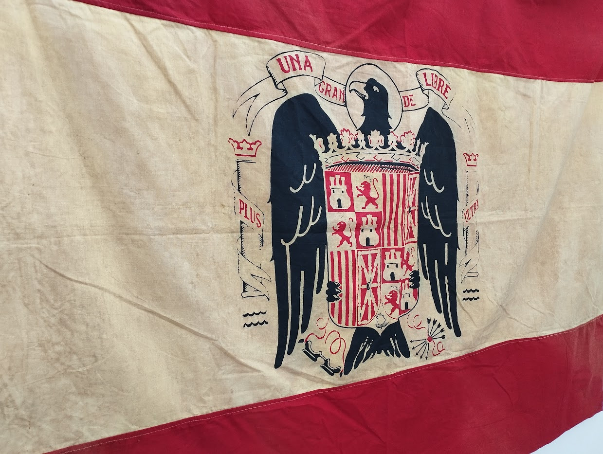 Early rare Franco Era Spanish state spain flag Early rare Franco Era Spanish state spain flag