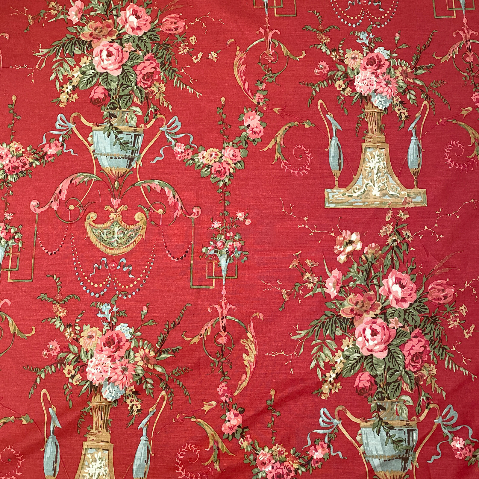 TRAVERS & Co. "ARABESQUE BOUQUET" Hand Painted in England (Sold Per Yard)