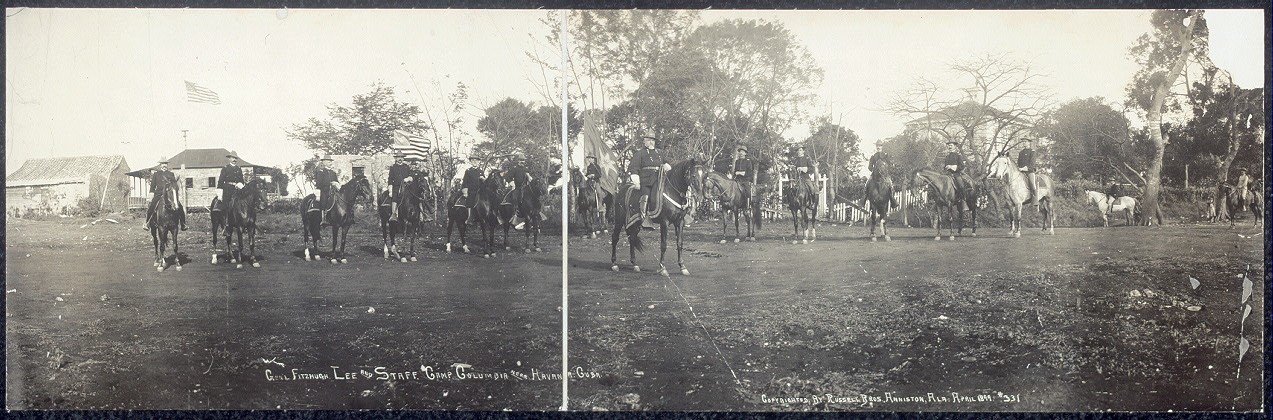 Photo:Gen'l. Fitzhugh Lee and staff, Camp Columbia near Havana, Cuba Photo:Gen'l. Fitzhugh Lee and staff, Camp Columbia near Havana, Cuba