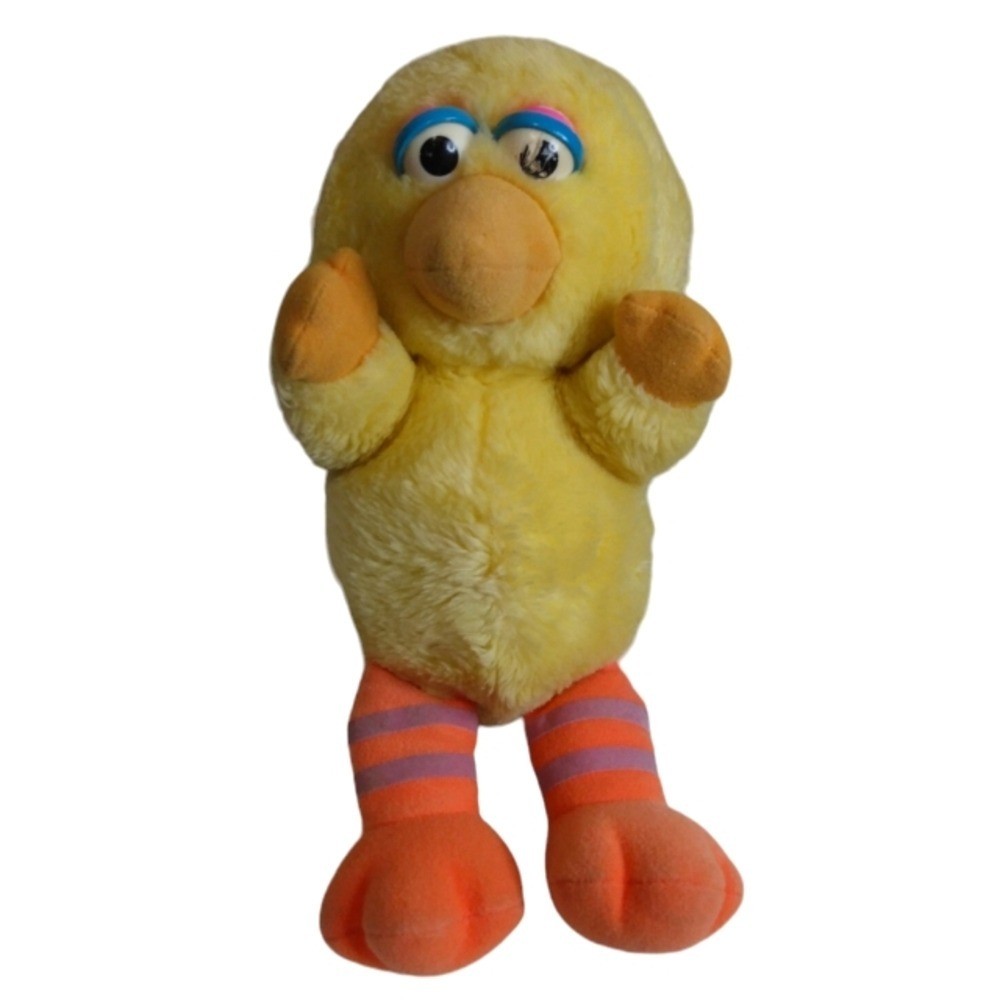 Sesame Street Vintage Hasbro Softies Big Bird Plush 12"