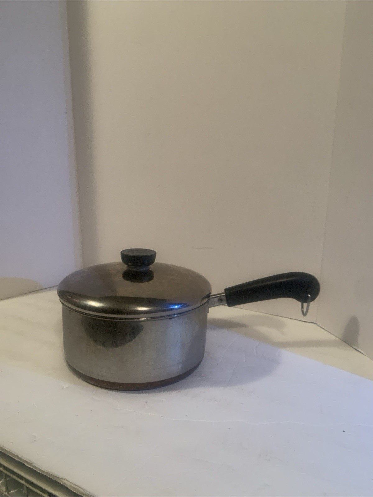 Revere Ware Sauce Pan 1801 2 Qt.Copper Clad (1974-1986) Rome, NY & Lid Vtg Revere Ware Sauce Pan 1801 2 Qt.Copper Clad (1974-1986) Rome, NY & Lid Vtg
