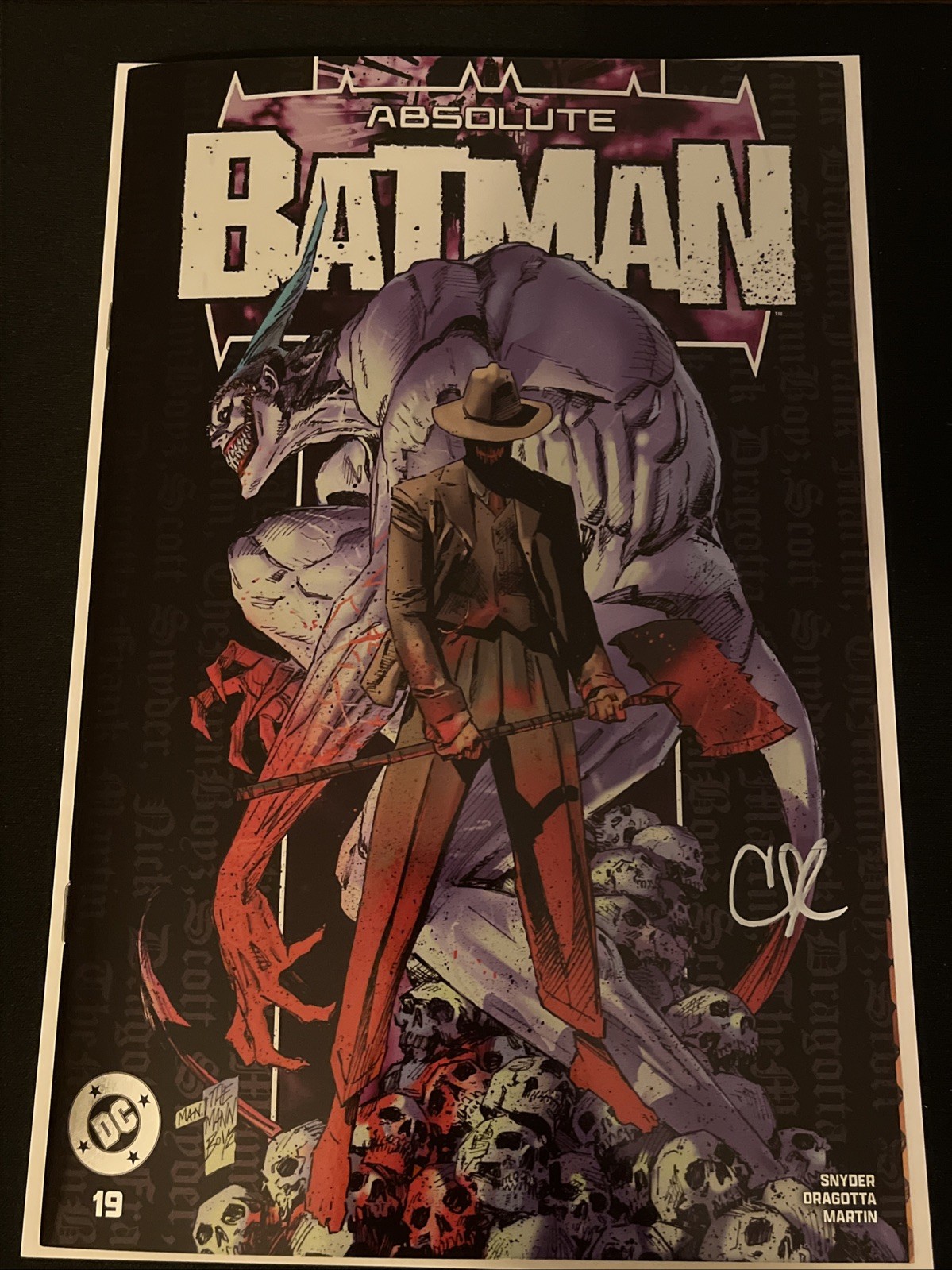 Absolute Batman #19 🔥 Clay Mann Signed Death Note Homage 🔥 NM- Absolute Batman #19 🔥 Clay Mann Signed Death Note Homage 🔥 NM-