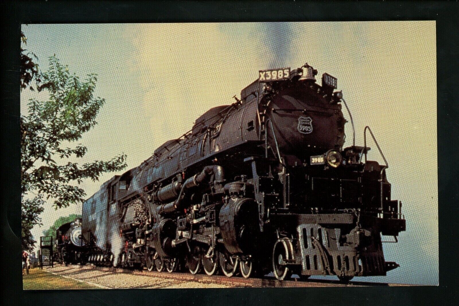 Train Railroad postcard Union Pacific #3985 Challenger Class coal MJ335 Train Railroad postcard Union Pacific #3985 Challenger Class coal MJ335