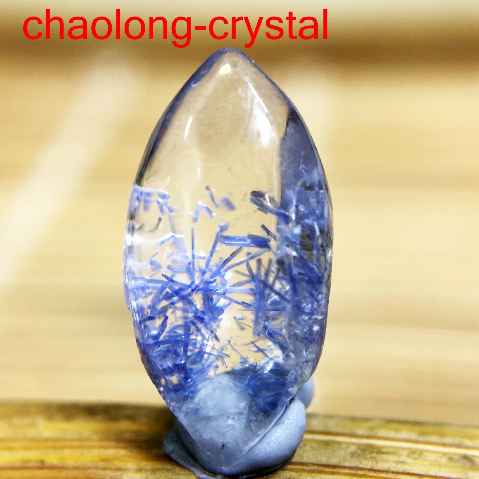 1.8Ct Very Rare NATURAL Beautiful Blue Dumortierite Quartz Crystal Pendant C858 1.8Ct Very Rare NATURAL Beautiful Blue Dumortierite Quartz Crystal Pendant C858