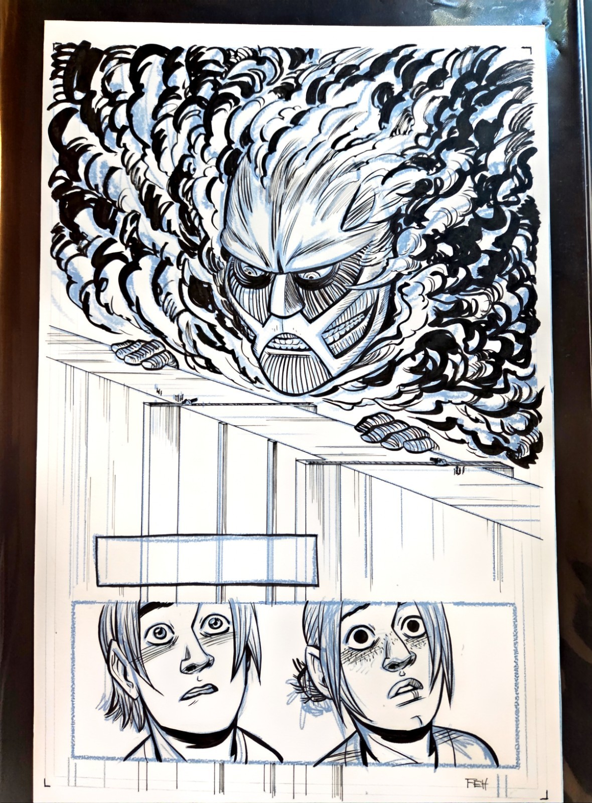 Attack On Titan Original Published Art By Faith Erin Hicks Attack On Titan Original Published Art By Faith Erin Hicks