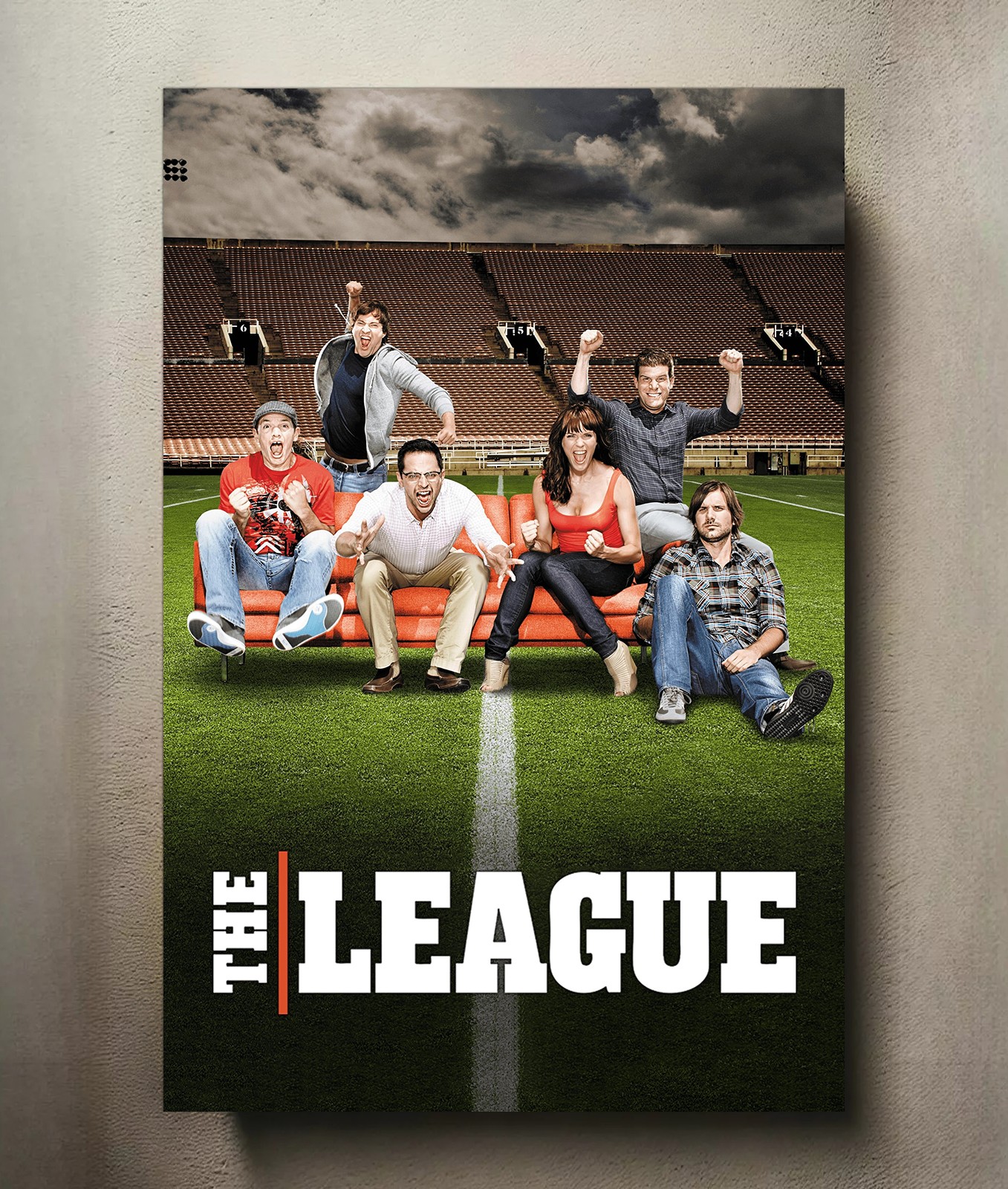The League 8x12 Metal TV Show Poster Sign The League 8x12 Metal TV Show Poster Sign