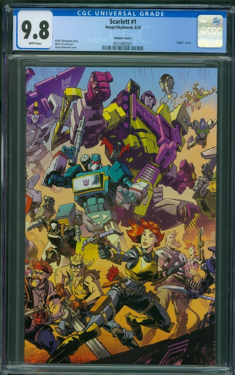 G.I.Joe Scarlett 1 CGC 9.8 Transformers Virgin Variant 6/24 G.I.Joe Scarlett 1 CGC 9.8 Transformers Virgin Variant 6/24