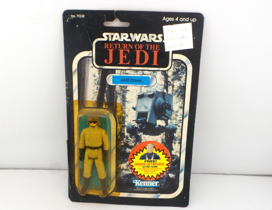 Vintage Star Wars AT-ST Driver Action Figure Kenner ROTJ Anakin Offer Vintage Star Wars AT-ST Driver Action Figure Kenner ROTJ Anakin Offer