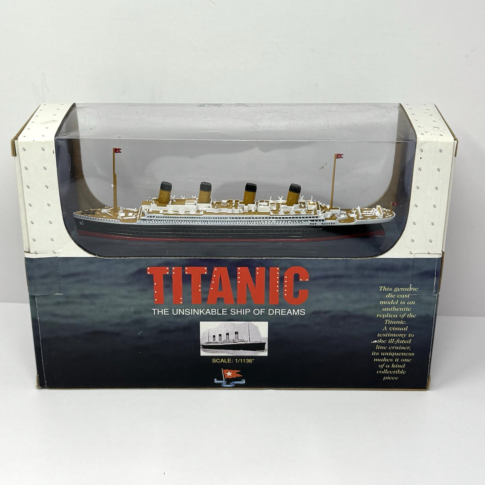 NEW Titanic Diecast Model Authentic Replica Ship 1/1136” Scale Vintage 1998 NEW Titanic Diecast Model Authentic Replica Ship 1/1136” Scale Vintage 1998