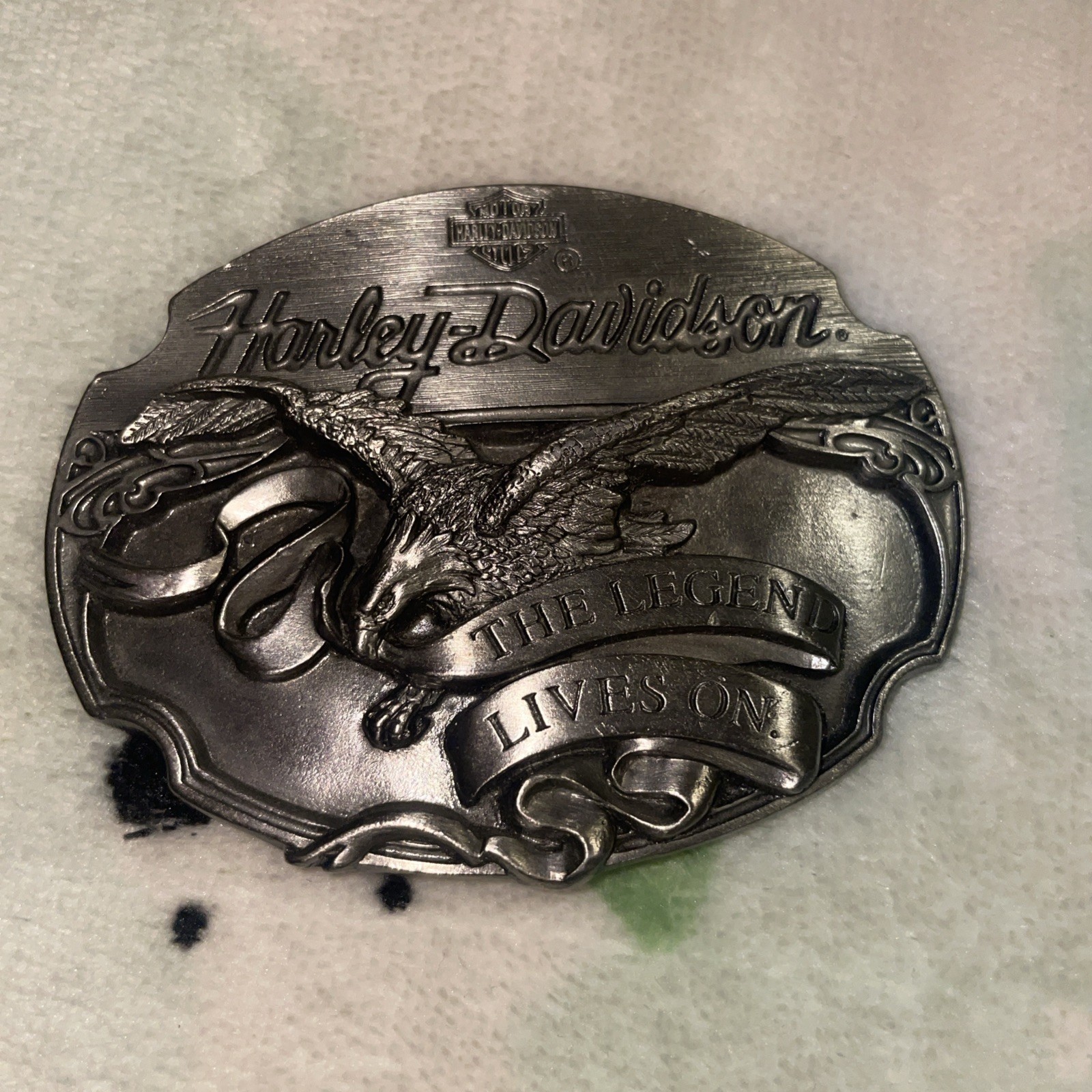 Vintage HarleyDavidson Buckle 1990 The Legend Lives On Brand New Never Used Vintage HarleyDavidson Buckle 1990 The Legend Lives On Brand New Never Used