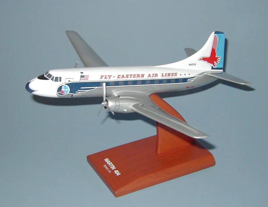Fly Eastern Airlines Glenn L. Martin 404 Desk Top Display Model 1/72 SC Airplane Fly Eastern Airlines Glenn L. Martin 404 Desk Top Display Model 1/72 SC Airplane