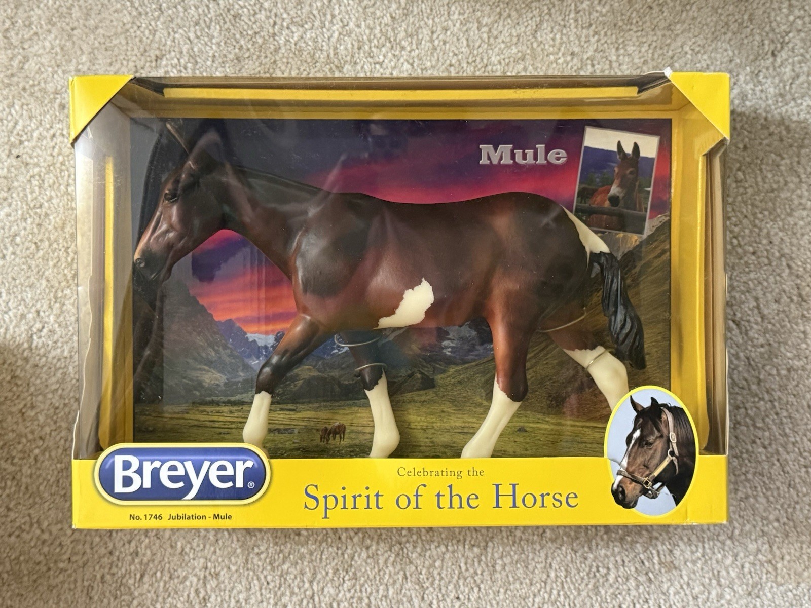 Breyer Spirit of the Horse Mule Jubilation Model Horse Figure Collectible NIB Breyer Spirit of the Horse Mule Jubilation Model Horse Figure Collectible NIB