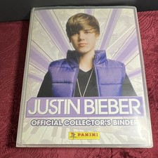 Panini Justin Bieber Official Collector's Binder Trading Card Lot 1st print picture