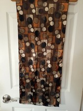 Scarf - Dresser Runner - Table Runner Vintage Earth Tones Dotted Beautiful 64