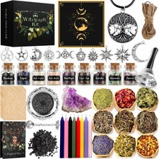 LAVEVE Witchcraft Supplies Kit for Spells, 56 PCS Beginner Witch Box picture