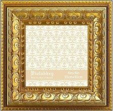 4x4 Picture Frame Gold Vintage Photo Frame Small Antique Ornate Frame Square picture
