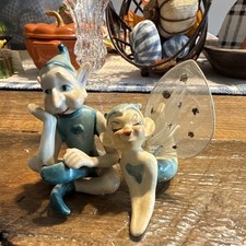 Vintage Tumbling Pixie Elf Figurines Set Japan picture