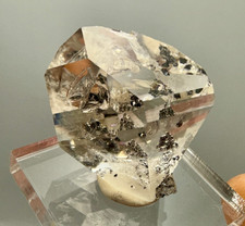 14.02 g A Grade Smoky Herkimer Diamond Gem w/ Rainbows, Minor Hydrocarbon picture
