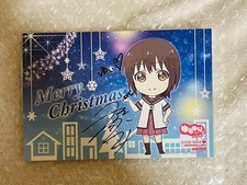 Yuru Yuri Funami Yui Signed Christmas Postcard Tsuda Minami Non Sale picture