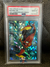 1992 Spider-Man 30th Anniversary Prism #P12 Moving On PSA 10 πππ picture