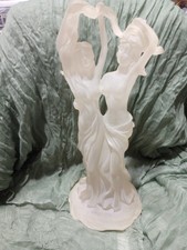11.5 Inch frosted lucite sculpture of two dancing women picture