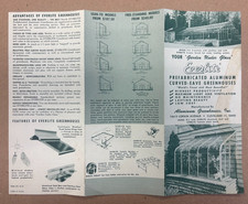 jj Vintage 1954 EVERLITE ALUMINUM GREENHOUSES CLEVELAND OHIO Brochure picture