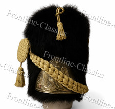 Napoleonic Guard Officer Shako Hat Bearskin Grenadier Infantry Historical Repro picture