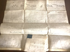 1800 Probate Vellum Will of Alexander Mills Stamped Sealed Signed Willams James picture