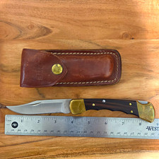 🔥  VINTAGE 1988 BUCK 110 FINGER GROOVE KNIFE 🔥  picture