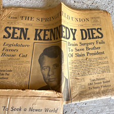 Sunday Times-Union & Sunday News Lot Sen. Kennedy Dies King Killer Seized picture