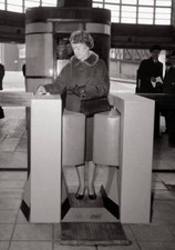 Miss May Shelton at Chiswick Park station 1964 Old Photo picture