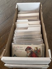 Huge Quality Lot of 300 Vintage Holidays Greetings Antique Postcards~4 Santa's picture