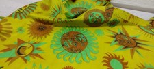 Vintage DESIGN HOUSE Psychedelic Era Apron Scrub PETER MAX INSPIRED VIBRANT SUNS picture