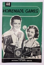 VINTAGE 4-H 4H HOMEMADE GAMES UNIVERSITY OF WISCONSIN PB BOOKLET picture