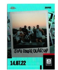 2023 Topps X Chrome In the Moment Sun Down, Gunz Up #80 225/250 Teal picture