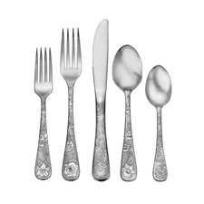 Liberty Tabletop American Garden 20 Piece Flatware Set 4 Person 18/10 Stainless picture